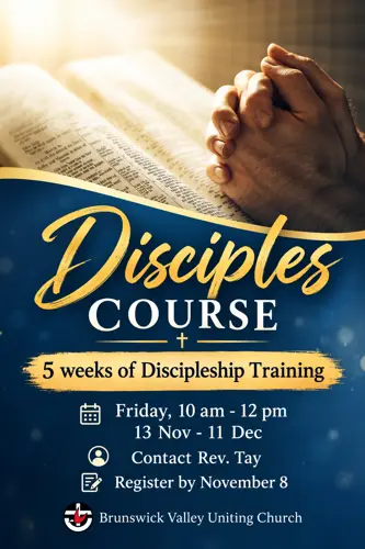 Disciples Course Church Flyer