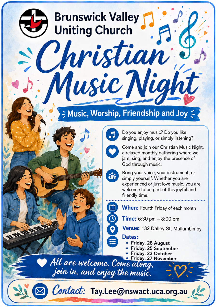 Poster Christian Music Night